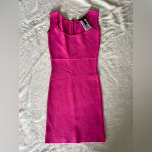 BCBGMaxAzria Vibrant Pink Bondage Mini Dress